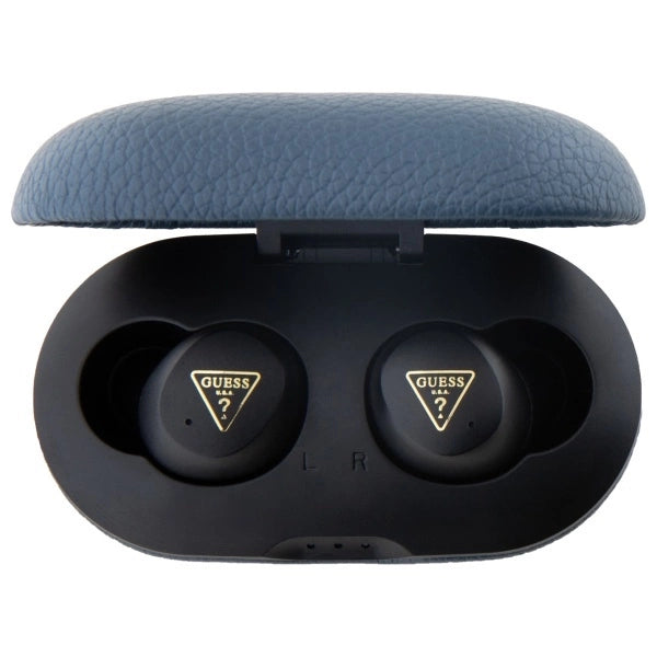 Guess Bluetooth headphones GUTWSPGTSPSB TWS + docking station blue/blue Grained Classic Logo