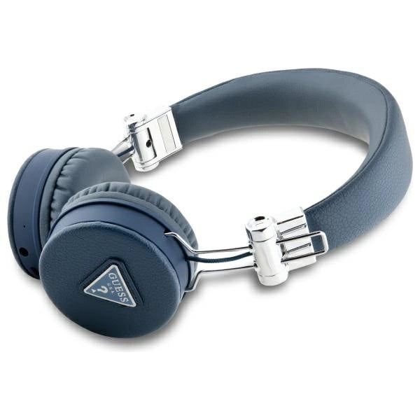 Guess Bluetooth ENC GUBH70PGTSPSB on-ear headphones blue/blue Grained Classic Round Shape