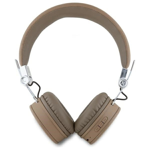Guess Bluetooth ENC GUBH70PGTSPSW Brown Grained Classic Round Shape Headphones
