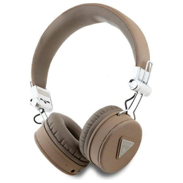 Guess Bluetooth ENC GUBH70PGTSPSW Brown Grained Classic Round Shape Headphones