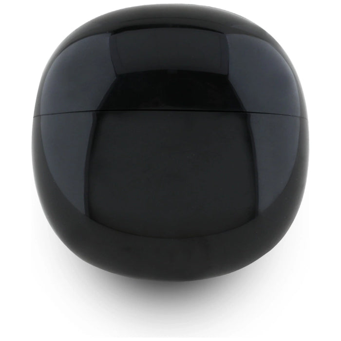 Guess Glossy Effect Egg Shape Printed Classic Logo TWS headphones - black