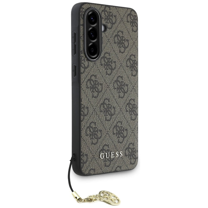 Guess 4G Charms Collection Case for Samsung Galaxy A56 - Brown