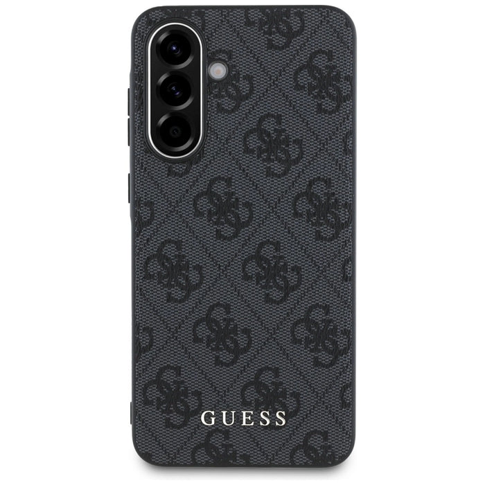 Guess 4G Metal Gold Logo Case for Samsung Galaxy A56 - Black