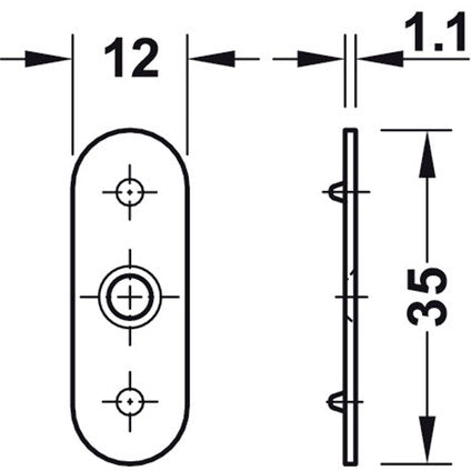 MAGNETIC SNAPPER 2 PCS. HAEFELE
