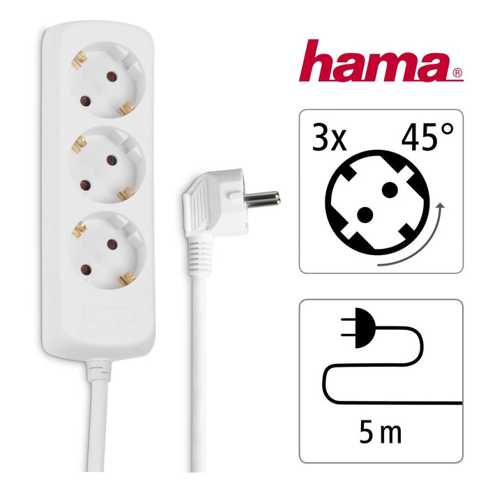 HAMA power strip, 3 sockets, 108842