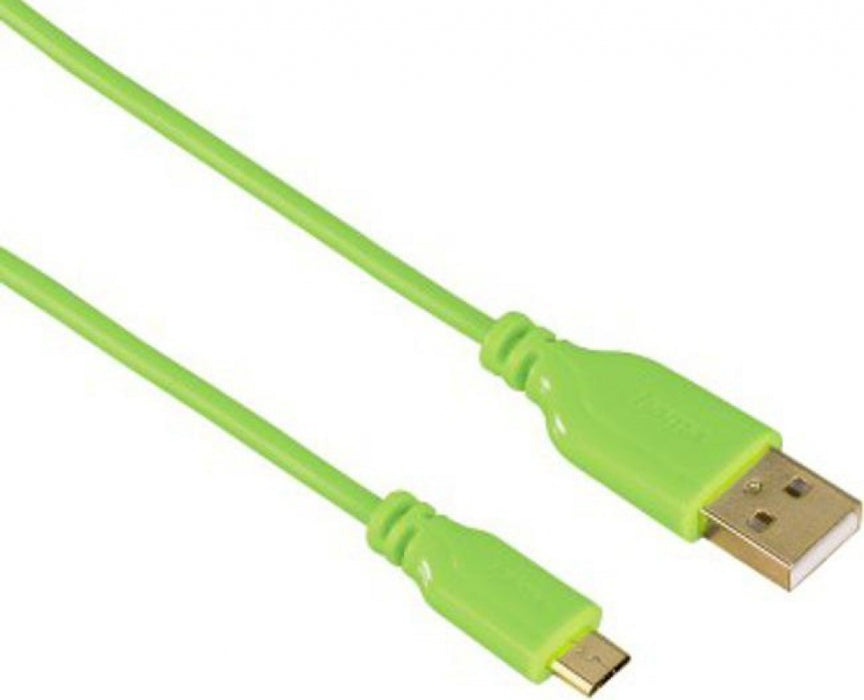 Cable HAMA 135702 micro usb Flexi-Slim USB 2.0, 0.75m green