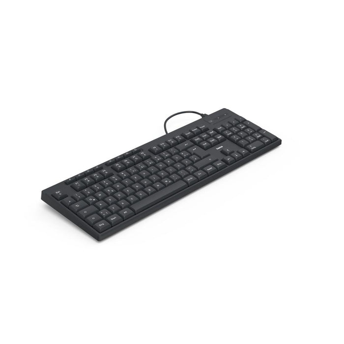 HAMA Wired keyboard CK-200, Cyrillic, USB-A, USB-C, multi-buttons