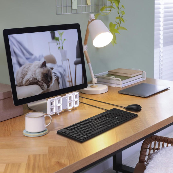 HAMA Wired keyboard and mouse set CKM-200, USB-A, USB-C