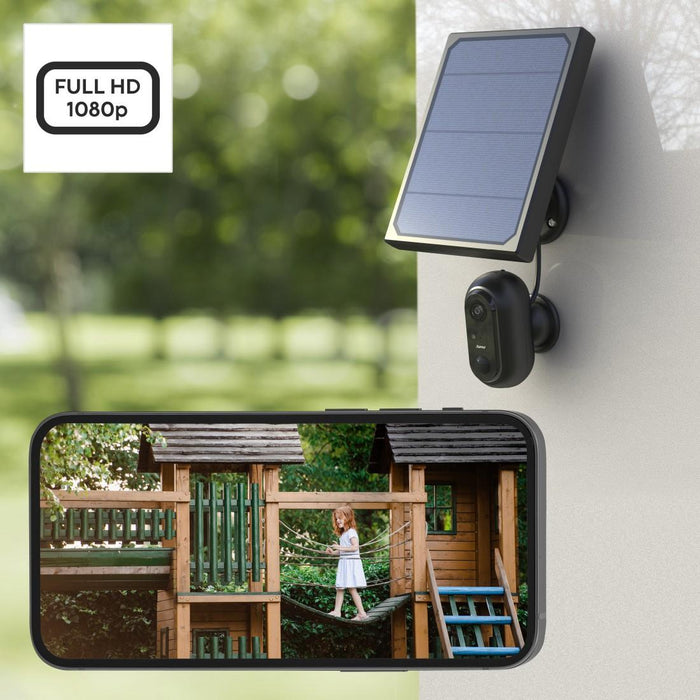 Hama WiFi Outdoor Camera, With Solar Panel, Batteries, Motion Detector, 1080p