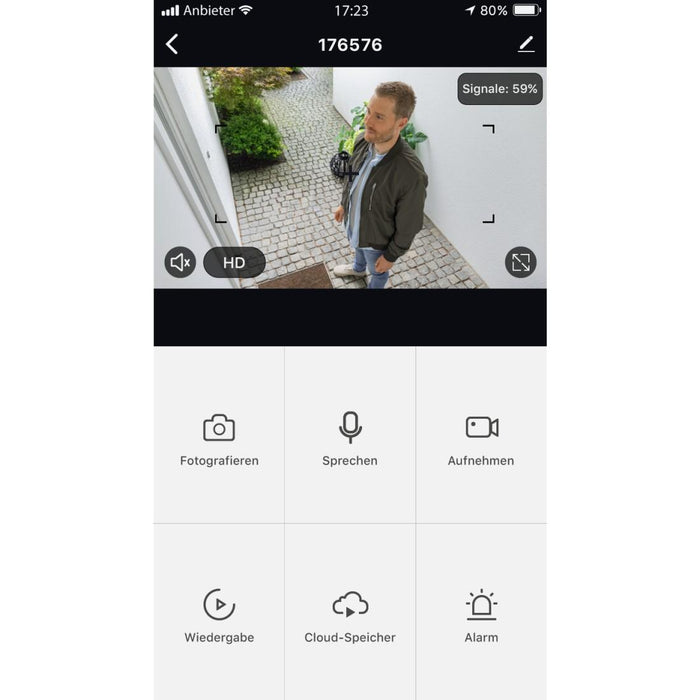 HAMA Wi-Fi Camera 1080p, Night Vision and Sensor, 176645