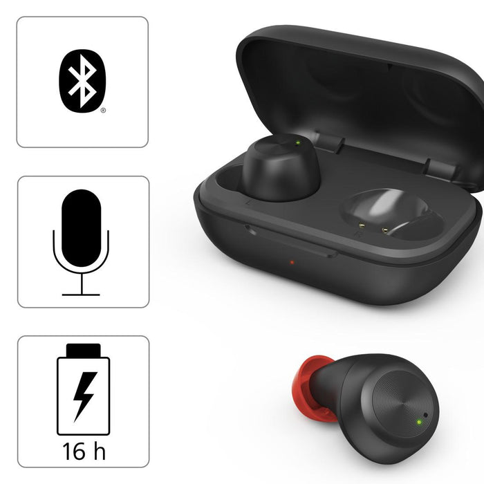 Bluetooth headphones-plugs Hama Spirit Chop, Black, 184125