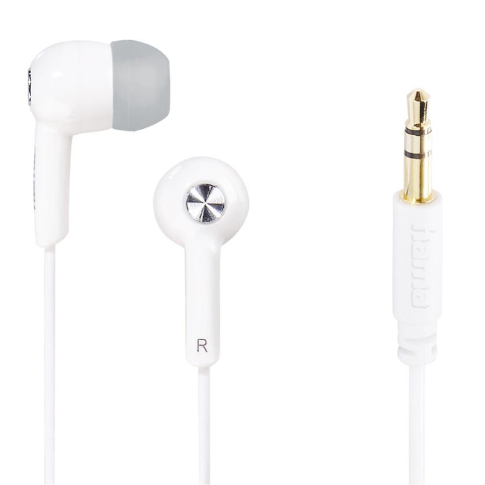 Headphone plugs HAMA "Gloss", In Ear, White, 184132