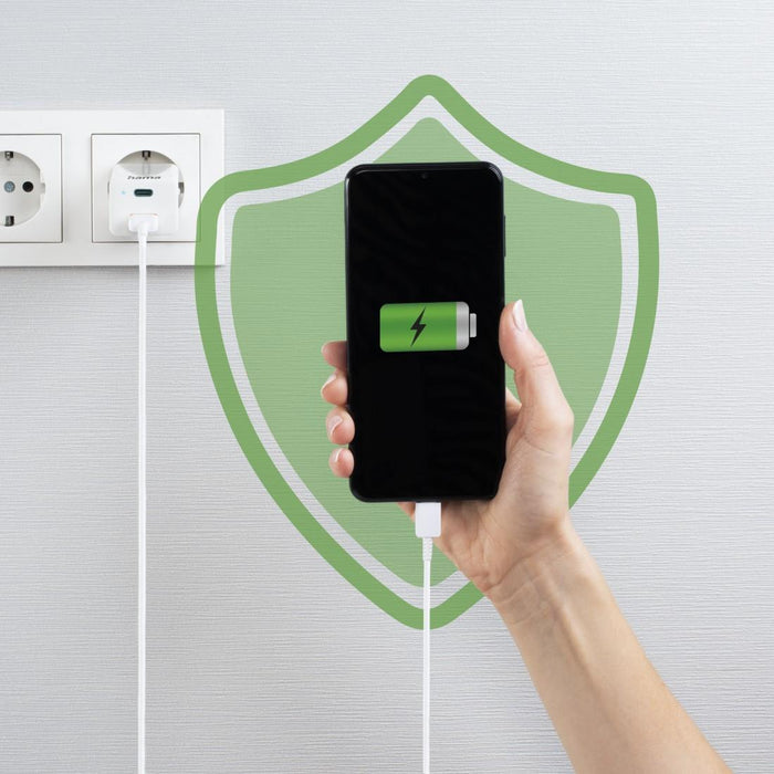 Зарядно устройство Hama 201643 100-240V PD/QC/GaN 65W 1xUSB-C 1xUSB-A