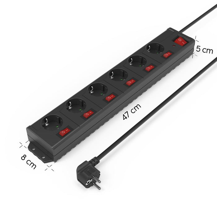 HAMA Power strip 6 sockets, 1.4m, 223160