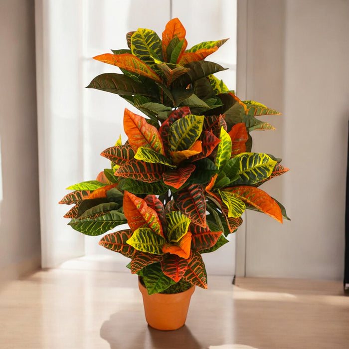 ARTIFICIAL CROTON PLANT 95CM HD HD-10977