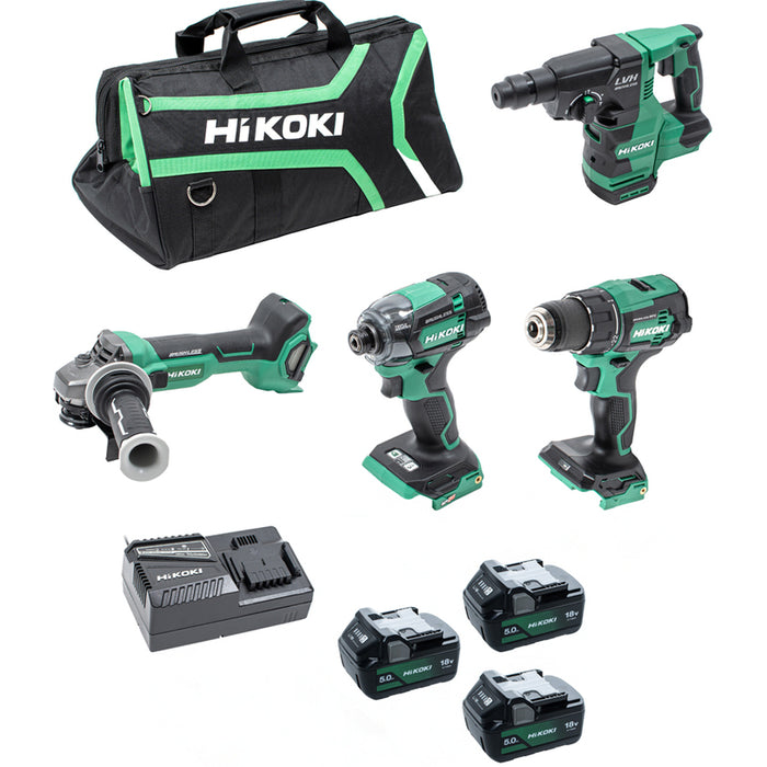 BRUSHLESS BATTERY KIT HIKOKI KC18DE-WHZ 18 V, NUMBER OF BATTERIES 3, 5.00 Ah