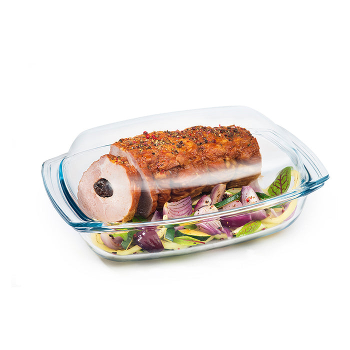 GLASS TRAY WITH LID 4.1 L HORECANO PENSOFAL