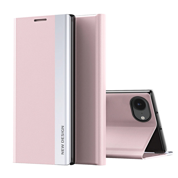 Sleep Case Pro for iPhone 16e with flap and stand - pink