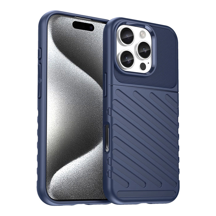 Thunder Case for iPhone 16e Silicone Armored Cover - Blue