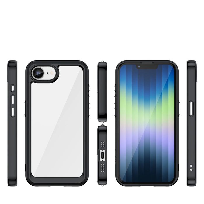 Outer Space Case for iPhone 16e Flexible Frame Cover - Black