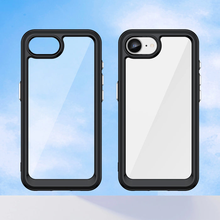 Outer Space Case for iPhone 16e Flexible Frame Cover - Black