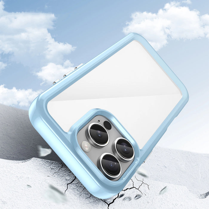 Outer Space Case for iPhone 16e Flexible Frame Cover - Blue