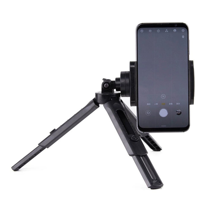 Mini tripod selfie stick holder for phone camera GoPro 16 - 21 cm black