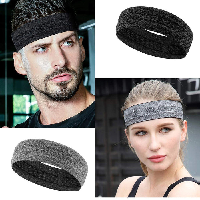 Elastic fabric headband for running fitness orange