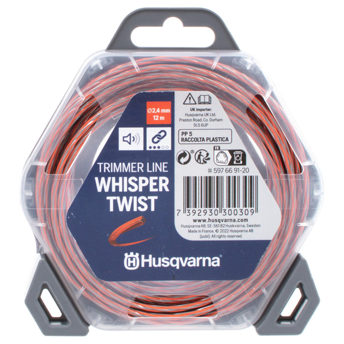 MOWING CORD 2.4 MM X 12 M HUSQVARNA WHISPER TWIST