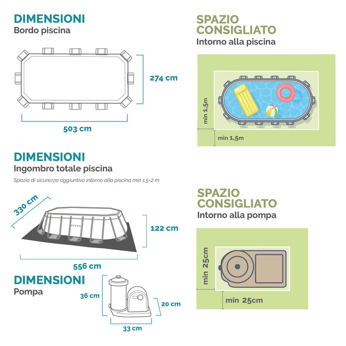 POOL 503X274X122CM INTEX 26796NP