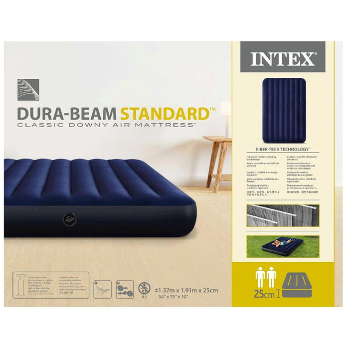 INFLATABLE MATTRESS 137X191X25CM INTEX 64758