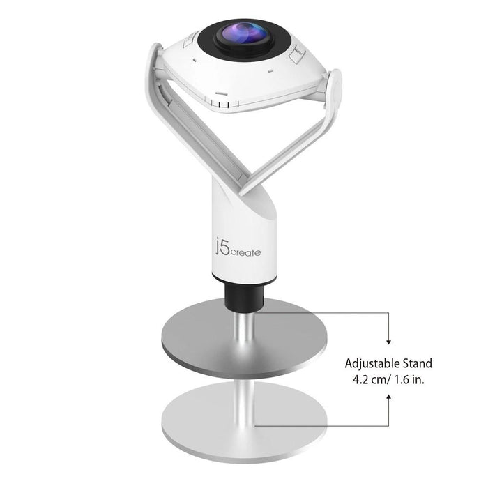 Webcam j5create JVCU360 All Around UltraHD, 1080p, microphone, USB, 360°
