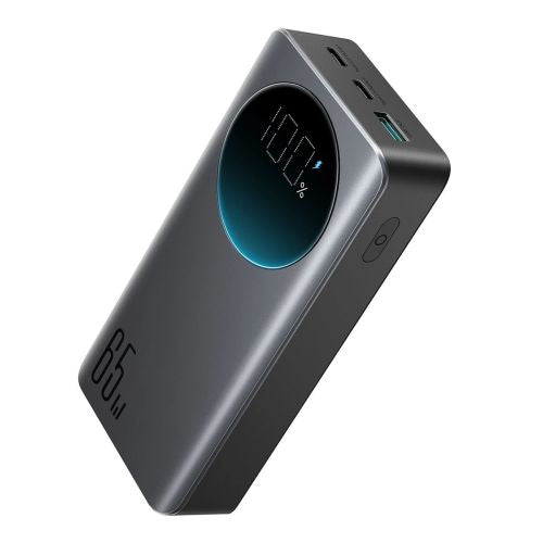 Joyroom Power Bank with Digital Display, C+C+U, PD 65W, 20000 mAh with Type-C to Typle-C cable (1,20m) Black (JR-PBF04)