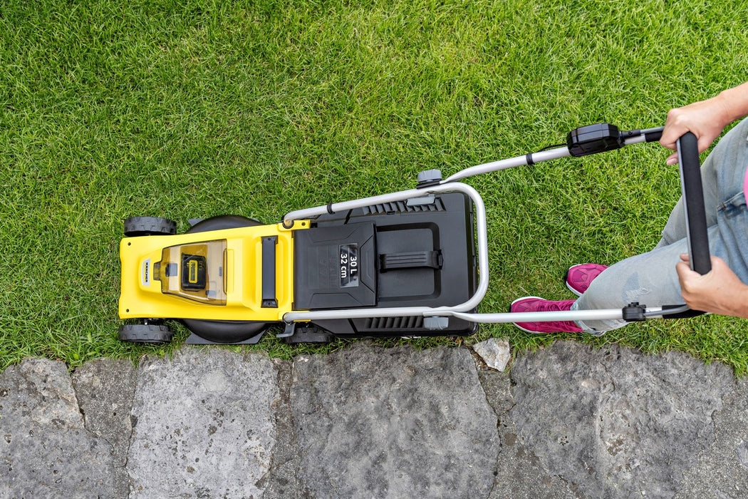 Battery-powered lawnmower KARCHER LMO 2-18 (1.445-400.0) Black, Yellow