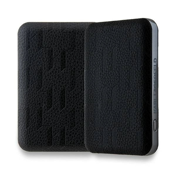 Karl Lagerfeld Powerbank inductive KLPB5FPGKSCHHK 16W 5000mAh black/black Choupette Head Pin MagSafe