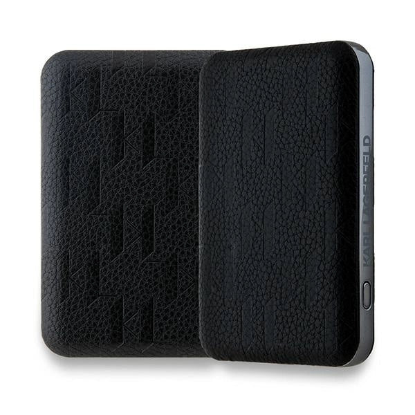 Karl Lagerfeld Powerbank inductive KLPB5FPGKSKCHK 16W 5000mAh black/black Karl&amp;Choupette Head Pin MagSafe