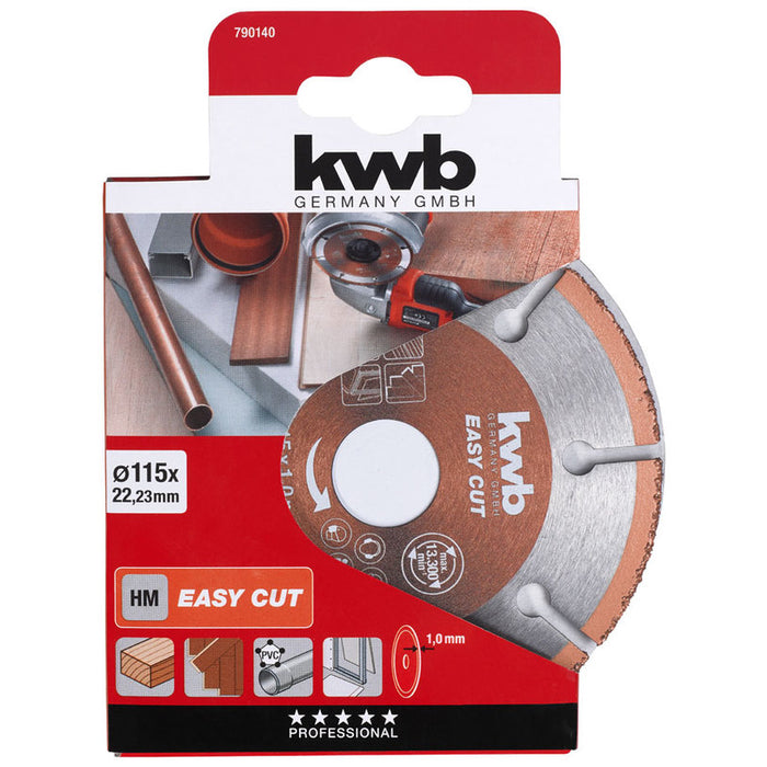 CARBIDE CUTTING DISC KWB 115x1x22.23