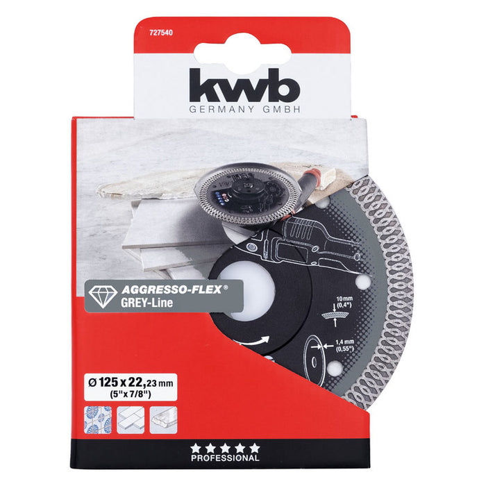 DIAMOND DISC FOR HARD CERAMIC KWB 125x1.4x22.23