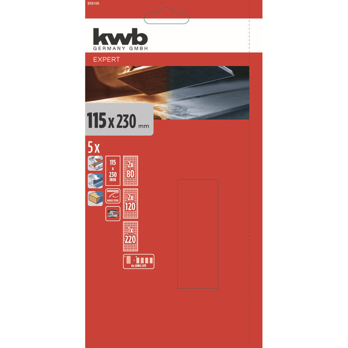 MESH PADS 5 PCS 115X230 KWB