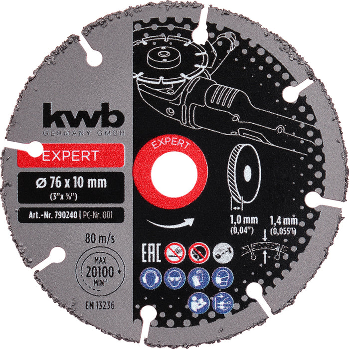 CARBIDE DISC KWB 76x1x10 mm