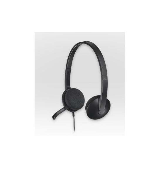Logitech H340 USB Computer Headset, Black