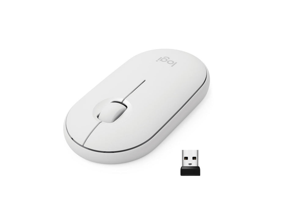 Mouse Logitech Wireless M350 Pebble Off-White