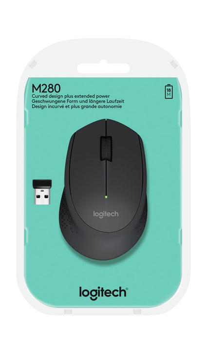 Optical Wireless Mouse Logitech 910-004287 1000 dpi Black (1 Unit)