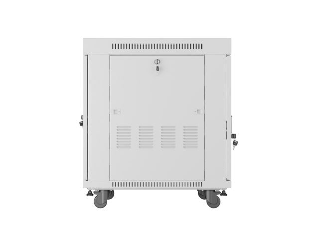 Lanberg rack cabinet 19" free-standing 15U/600x800 (flat pack) with glass door lcd grey v2