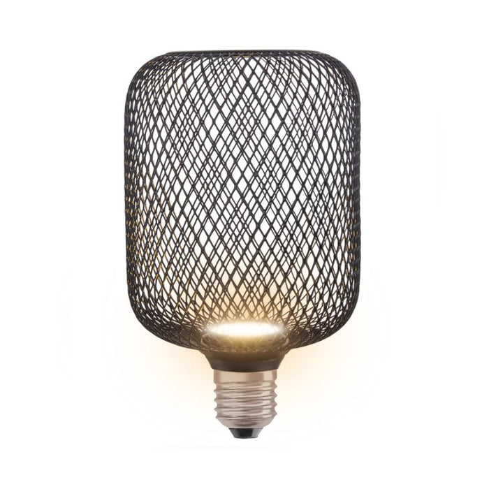 LED LAMP DECOR FLAT SQ100 BLACK 3.5W 827 E27 LEDVANCE