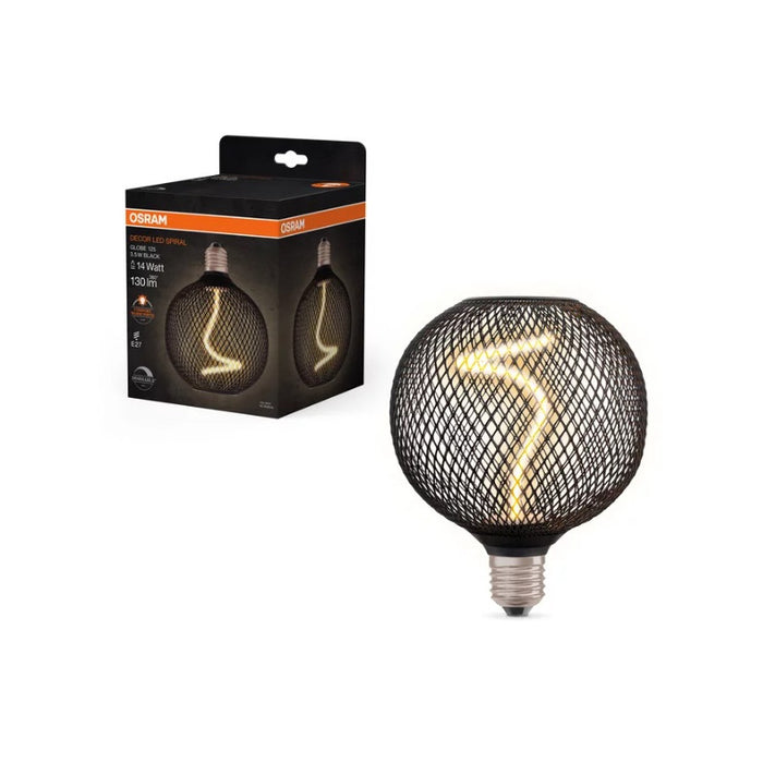 LED LAMP DECOR SPIR GL125 BLACK/DIM 3.5W/818 E27 LEDVANCE