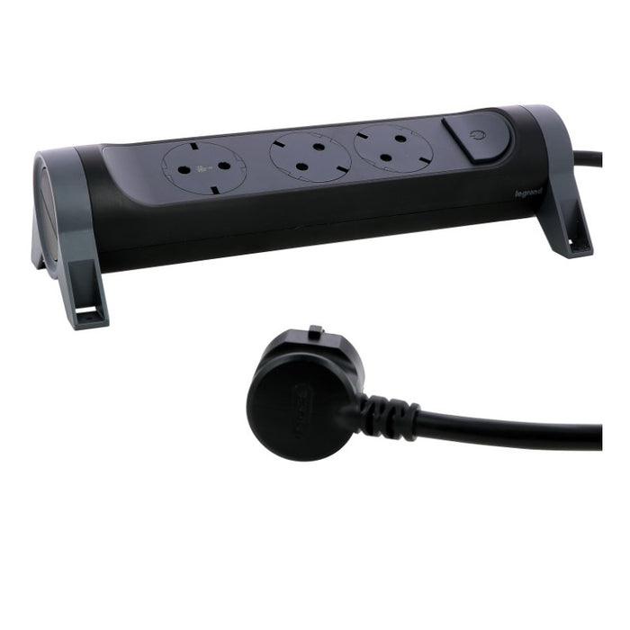 SPLITTER 3x SHUKO ROTATING WITH CABLE 1.5m LEGRAND - BLACK/GRAY