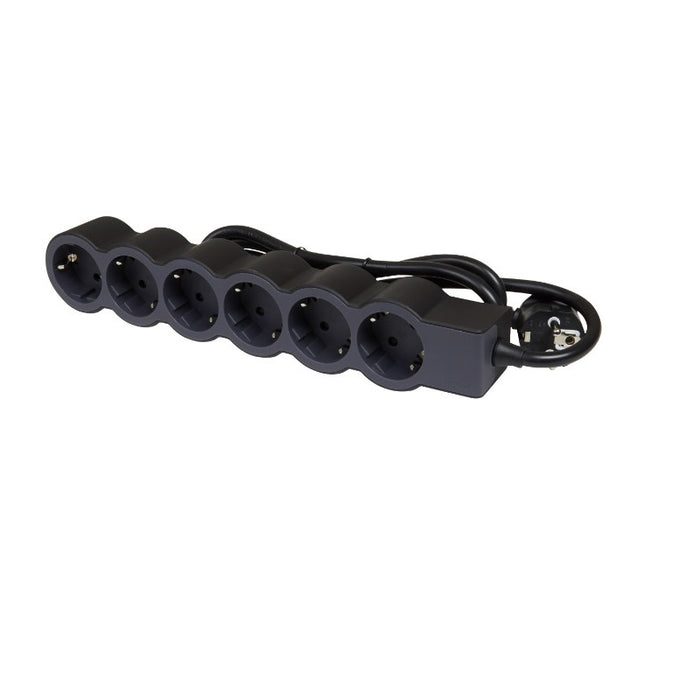 POWER SUPPLY 6x SHUKO WITH CABLE 3m LEGRAND - BLACK/GRAY