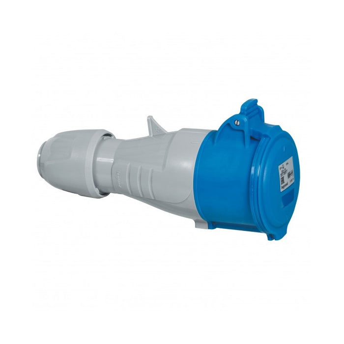 COUPLING IP44 3P+N+E, 32A 220/250V LEGRAND - GRAY/BLUE