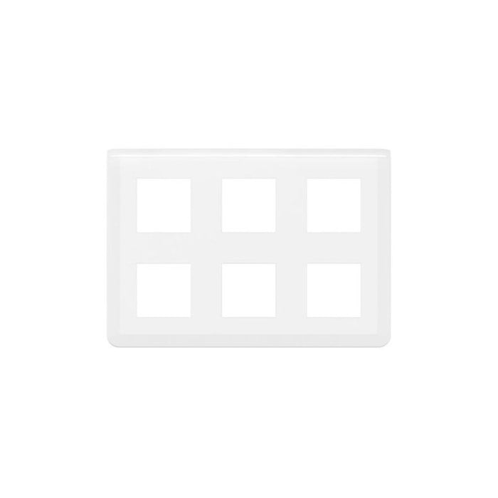 FACE FRAME SHUKO 2X6M LGR 78832L MOSAIC LEGRAND - WHITE